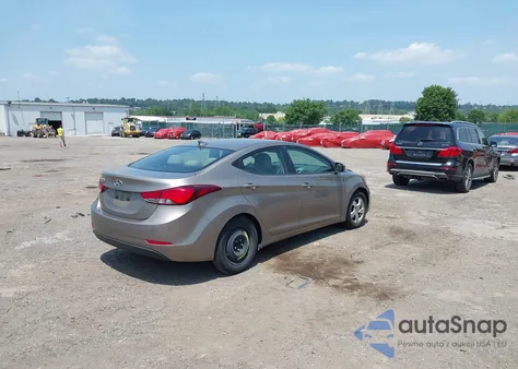 2015 Hyundai Elantra Se из США, поврежденный, VIN 5NPDH4AE0FH564657